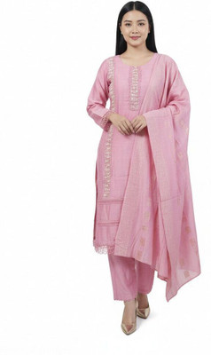 Attire Arc Embroidered Kurta, Trouser/Pant & Dupatta Set