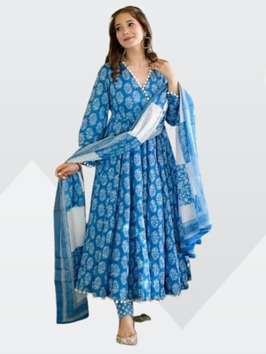 Meetara Creation Women Kurta Palazzo Dupatta Set