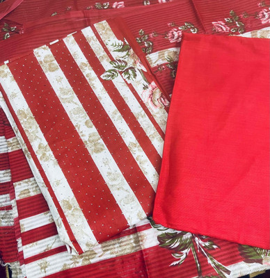 ADC Printed, Striped Kurta, Salwar & Dupatta Set