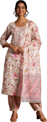 The Attire Clothes Solid Kurta, Trouser/Pant & Dupatta Set