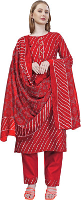 YAKHENTERPRISE Printed Anarkali Kurta, Bottom & Dupatta Set