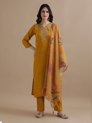 Jaipur Kurti Printed Kurta, Trouser/Pant & Dupatta Set