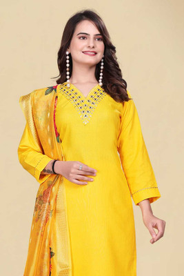 LIZORD FAB Embroidered Kurta, Trouser/Pant & Dupatta Set