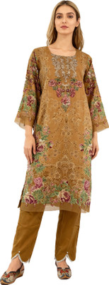 MEEROON Embroidered Kurta, Trouser/Pant & Dupatta Set