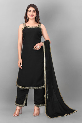 PREJAL FASHION Solid Kurta, Trouser/Pant & Dupatta Set