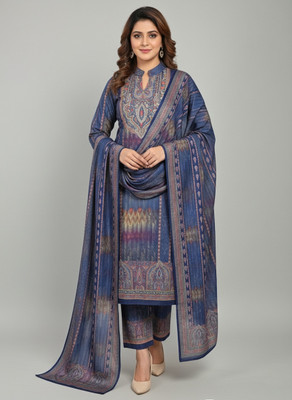 SRIIVA Printed Kurta, Palazzo & Dupatta Set