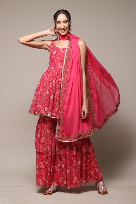 BIBA Printed Kurta, Salwar & Dupatta Set