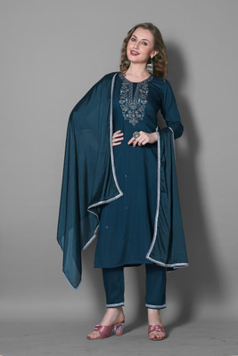 Siyu Creation Women Kurti Pant Dupatta Set