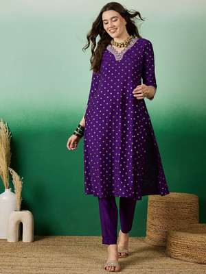 Tasrika Embroidered Kurta, Trouser/Pant & Dupatta Set