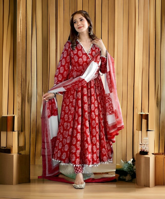 Lali Creation Printed Kurta, Palazzo & Dupatta Set