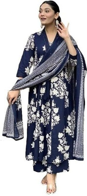 kumawat ji Printed Kurta, Trouser/Pant & Dupatta Set