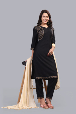 HOUSE OF COMMON Printed Kurta, Trouser/Pant & Dupatta Set