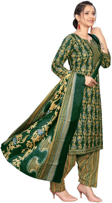 Wonder Weave Floral Print Kurta, Salwar & Dupatta Set