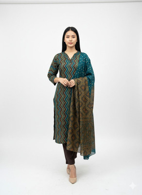 Attire Arc Printed Kurta, Trouser/Pant & Dupatta Set