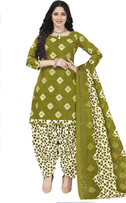 amozo Printed Kurta, Patiala & Dupatta Set