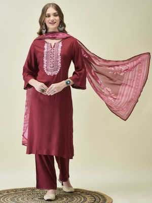 SHREE - SHE IS SPECIAL Embroidered Kurta, Trouser/Pant & Dupatta Set