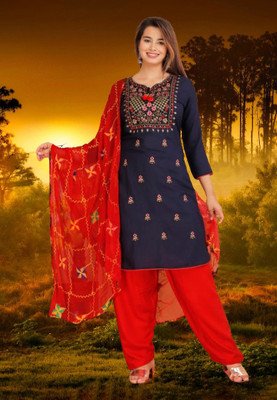 vasuprada Embroidered Kurta, Patiala & Dupatta Set