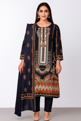 Ahmad HOUSE OF SHAPOSH Embroidered Kurta, Trouser/Pant & Dupatta Set