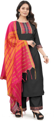 Fashire Printed Kurta, Palazzo & Dupatta Set