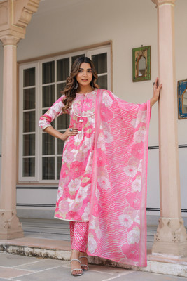 TANMANI Printed Kurta, Trouser/Pant & Dupatta Set