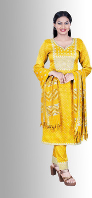 SABRANG MIX & MATCH Embroidered Kurta, Trouser/Pant & Dupatta Set