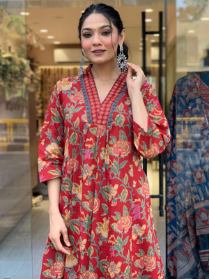 Arayna Printed Kurta, Palazzo & Dupatta Set