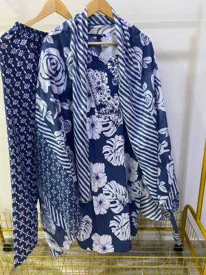 Madhubala Apparel Printed Kurta, Trouser/Pant & Dupatta Set