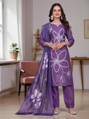 Rangmohini Floral Print Kurta, Legging & Dupatta Set