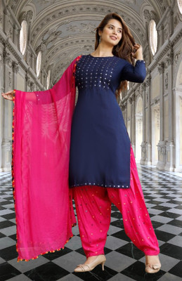 vasuprada Embroidered Kurta, Patiala & Dupatta Set