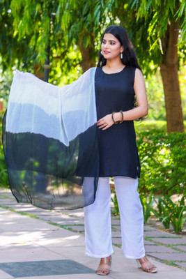 AAKASH Women Kurta Palazzo Dupatta Set