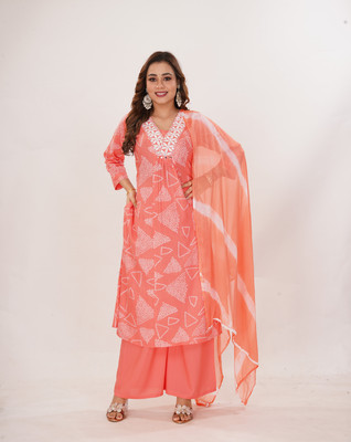 ROSHNI Embroidered, Printed Kurta, Trouser/Pant & Dupatta Set
