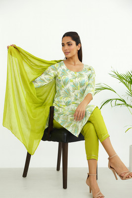kings of md Printed Kurta, Trouser/Pant & Dupatta Set