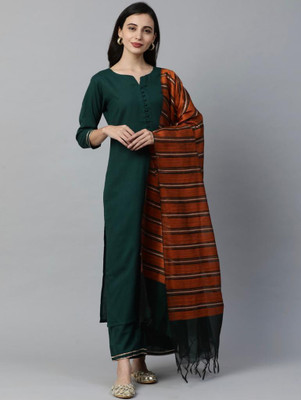 SoshrepCreation Self Design Kurta, Palazzo & Dupatta Set
