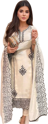 MEESHIAA FASHION Embroidered Kurta, Trouser/Pant & Dupatta Set