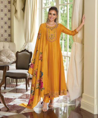VredeVogel Embroidered Kurta, Trouser/Pant & Dupatta Set