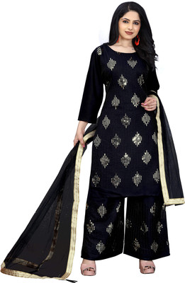 HOC's Women Kurta Palazzo Dupatta Set