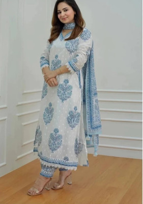 Claria Creation Printed Kurta, Trouser/Pant & Dupatta Set