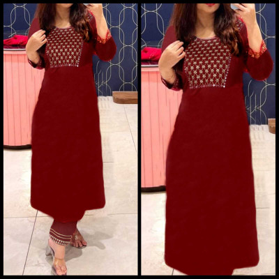 Roxworld Embroidered Kurta, Trouser/Pant & Dupatta Set