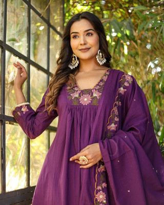arma fab Self Design Kurta, Trouser/Pant & Dupatta Set