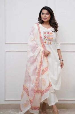 RTcollex Printed Kurta, Trouser/Pant & Dupatta Set