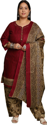 Wonder Weave Printed Kurta, Patiala & Dupatta Set