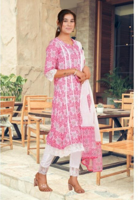 Jaipur fashion factory Self Design Kurta, Trouser/Pant & Dupatta Set
