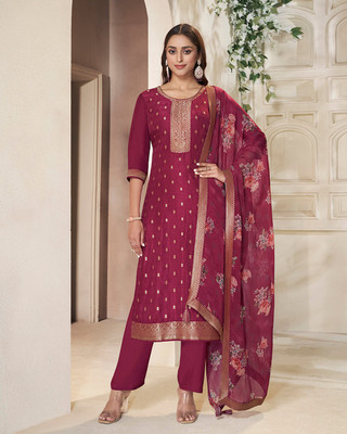 Seerat Embroidered Kurta, Trouser/Pant & Dupatta Set