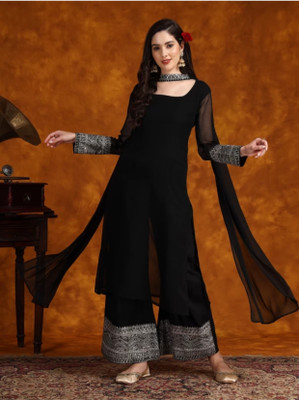 ADREAL Embroidered Kurta, Trouser/Pant & Dupatta Set