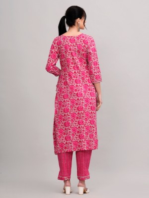 Highlight fashion export Floral Print Kurta, Trouser/Pant & Dupatta Set