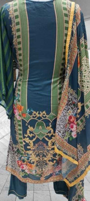 ECOTEC Solid Kurta, Churidar & Dupatta Set