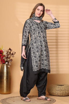 Wonder Weave Printed Kurta, Patiala & Dupatta Set