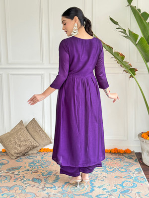 SHREE KSHETRAPAL CREATION Embroidered Kurta, Trouser/Pant & Dupatta Set