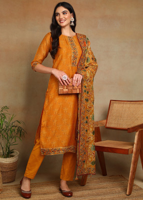 Sangria Printed Kurta, Trouser/Pant & Dupatta Set