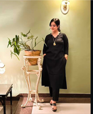 Joyfinity Solid Kurta, Salwar & Dupatta Set